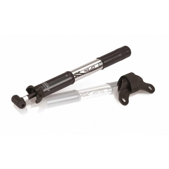Pompa mini XLC MTB PU-M02 7 bar silver/blk. 220mm aluminiu