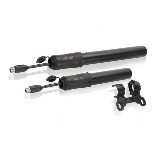 Pompa mini XLC MTB PU-M05 6 bar black plastic 245mm DV/SV/AV