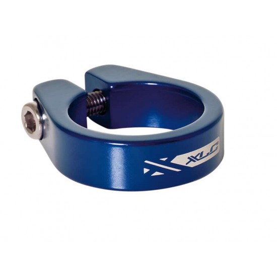 Colier pentru tija de sa XLC PC-B05 blue 34.9mm aluminiu