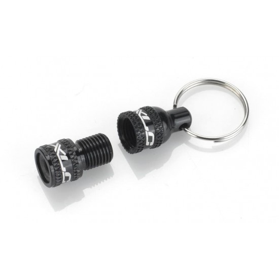 Breloc XLC cu adaptor valva AV la DV/ SV black/black Breloc XLC cu adaptor valva AV la DV/ SV black/black