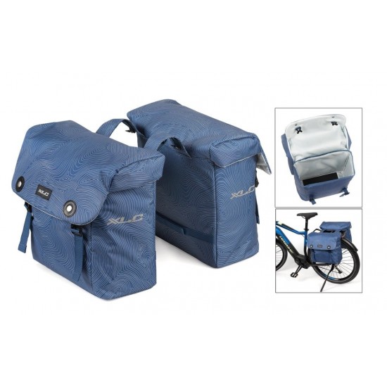 Geanta portbagaj XLC Luxus blue fingerprint 32x34x15cm 33l Geanta portbagaj XLC Luxus blue fingerprint 32x34x15cm 33l