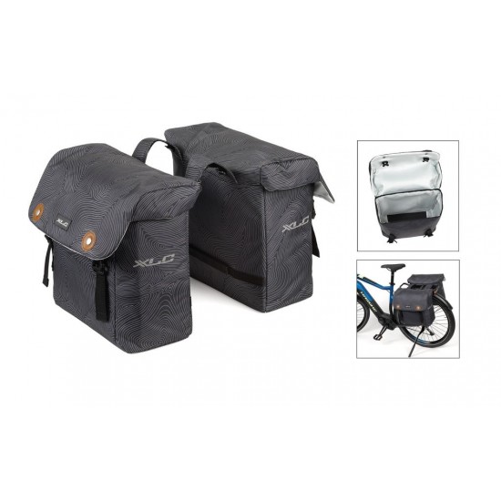 Geanta portbagaj XLC Luxus anthracitee fingerprint 32x34x15cm 3 Geanta portbagaj XLC Luxus anthracitee fingerprint 32x34x15cm 3