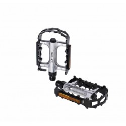 Pedale XLC MTB pedal PD-M28 aluminium cage/body, silver/black Pedale XLC MTB pedal PD-M28 aluminium cage/body, silver/black