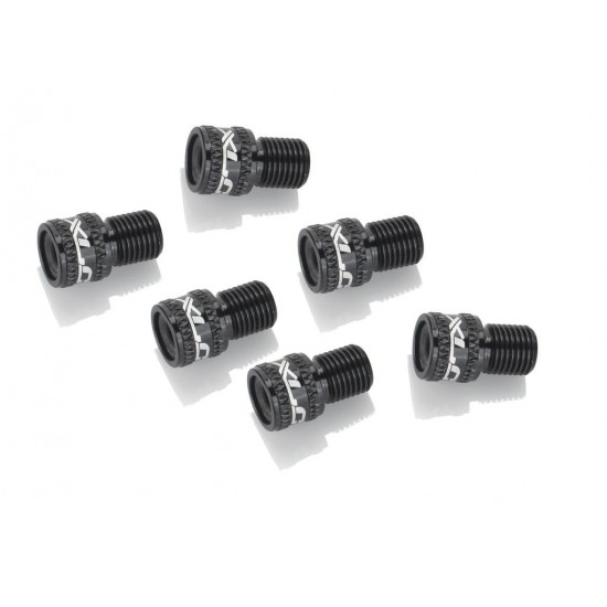 Breloc XLC cu adaptor valva SV la DV/ PV black/black 10 buc/set Breloc XLC cu adaptor valva SV la DV/ PV black/black 10 bucati/set