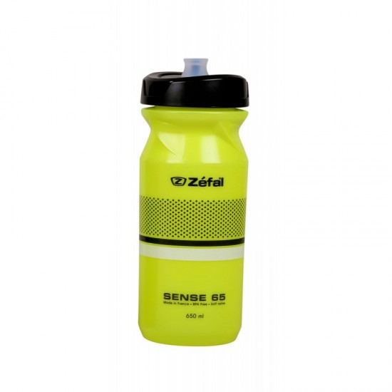 Bidon ZEFAL Sense M65 - Galben neon Bidon ZEFAL Sense M65 Soft-Cap 650 ml - Neon Yellow