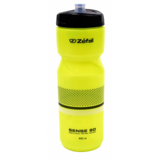 Bidon ZEFAL Sense M80 - Galben neon Bidon ZEFAL Sense M80 Soft-Cap 800 ml - Neon Yellow