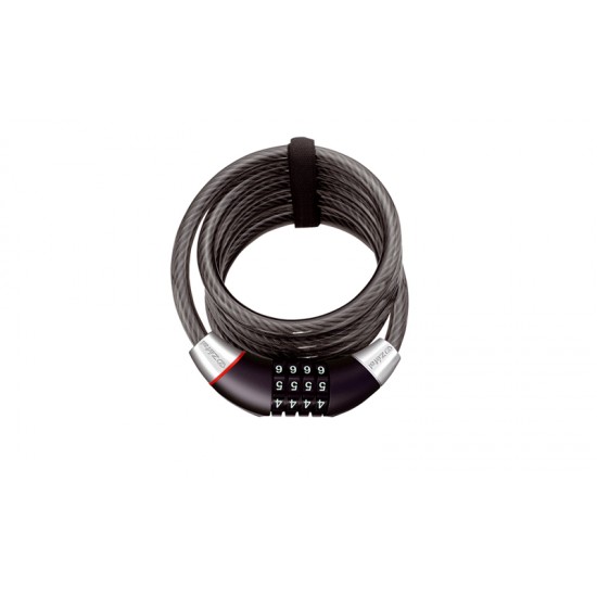 Incuietoare cablu ZEFAL K-Traz C12 185cm/12mm - cifru Incuietoare Cablu ZEFAL K-Traz C12 Cifru 12mm/185cm - Black